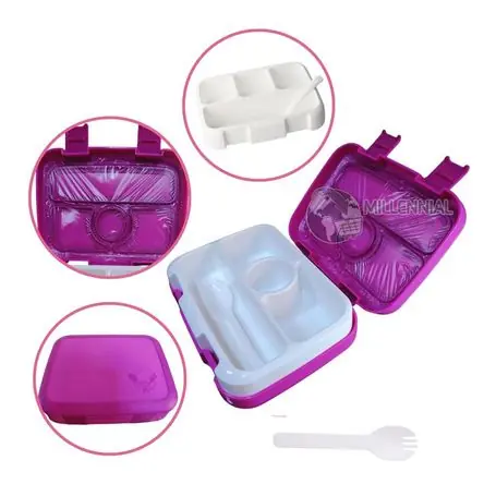 Moderno Lonchera Taper para Niños y Adultos Bentgo - Sin Derrames libre de BPA Color Morado