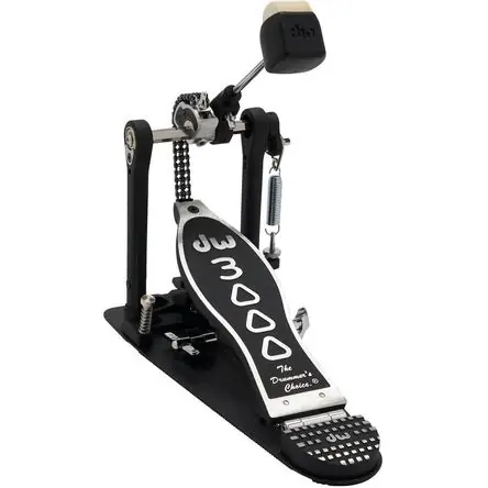 Pedal de Bombo DW DRUMS 3000 Series - Para Todos los Niveles, Doble Cadena, Construcción Metálica, A Autentico
