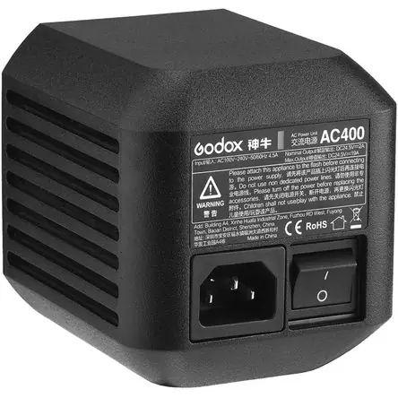 Adaptador de Corriente Godox para Monolight Witstro AD400Pro - 100 a 240 VAC Migliore Qualità
