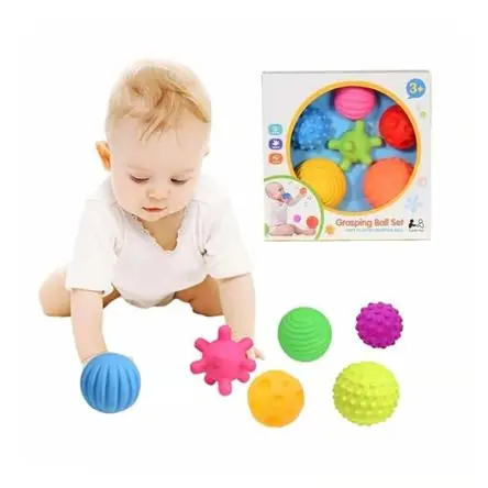 Juguete Sensorial Pelotas Texturizadas 6 Piezas Novità