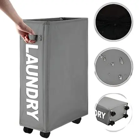 Cesto De Ropa Multiuso Con Ruedas Laundry Gris  574PL02 Prezzo Ridotto