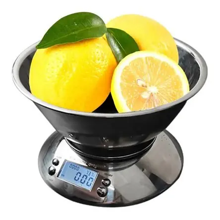 Promozione Esclusiva Balanza Digital Gramera 5kg Acero Inoxidable con Termómetro y Temporizador para Cocina