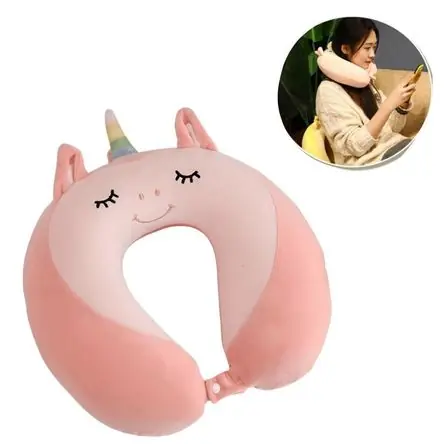 Cojín Cervical para Viaje Modelo Kawaii Rosado 664RS02 Spedizione Mondiale