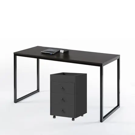 Combo Summer Escritorio Negro + Cajonera Negra Coricha Home Must-Have