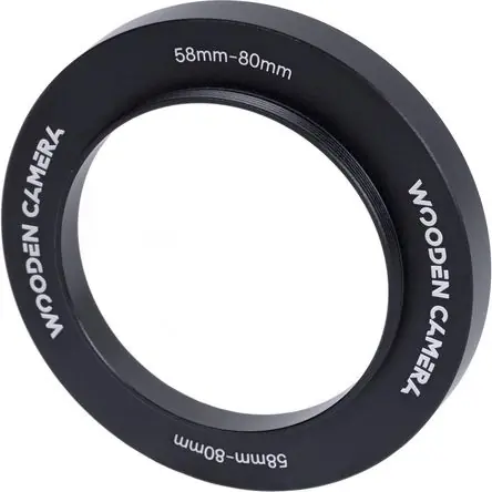Anillo de Adaptación de Madera para Caja Matte Zip Box Pro (58 a 80mm) - Adapta Lentes con Roscas Fr Offerta Speciale