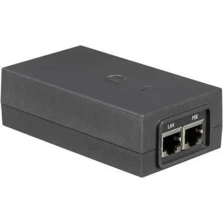 Adaptador PoE de 50V para Dispositivos Ubiquiti Networks con Puerto LAN Gigabit - 60W de Potencia Solo Oggi
