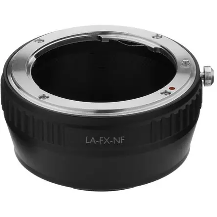 Adaptador de Lente Nikon F a Cuerpo FUJIFILM X - Enfoque a Infinito, Interior Negro Mate, Construcci Vendita Finale