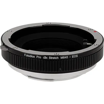 Adaptador FotodioX DLX Stretch para Lentes Mamiya 645 a Cámaras Canon EF - Enfoque Helicoidal Integr Direttamente Dal Produttore