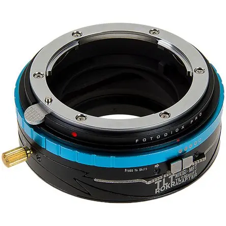 Esclusivo Adaptador FotodioX Pro TLT ROKR Tilt-Shift para Lentes Nikon F a Cámara Micro Cuatro Tercios - Anill