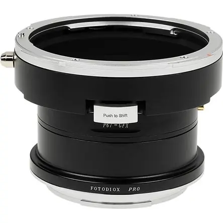 Super Prezzo Adaptador FotodioX Pro Shift para Lentes Pentax 6x7 a Cámaras FUJIFILM GFX - Desplazamiento de 10mm,
