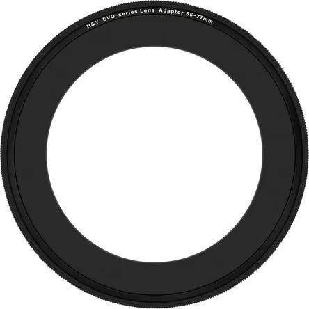 Anillo Adaptador H&Y Filters Evo-Series 55-77mm de Aluminio para Filtros de 77mm, Ideal para Video y Spedizione Gratuita