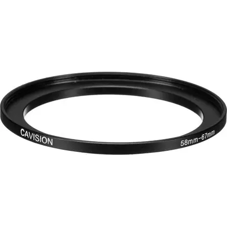 Anillo Adaptador Cavision de 58 a 67mm - Construcción de Aluminio Anodizado, Profundidad de 6mm, Diá Vendita Finale