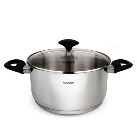 Top Qualità Olla de Acero Inoxidable Gia Plus con Tapa de Vidrio y Difusor - 4.4L, N22 1830220001