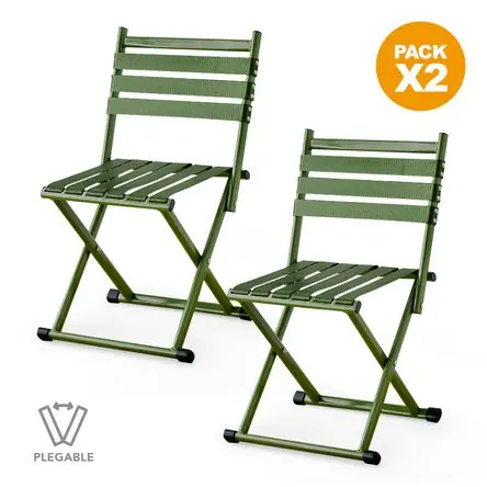 Super Prezzo Pack X2 Silla Plegable 2 en 1 para Playa Camping VD DD4