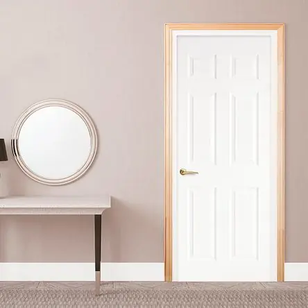 Professionale Combo puerta blanca prem Kala 40x80x2.07 + marco natural Dimfer