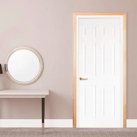 Combo puerta blanca prem kala 40x85x2.07 + marco natural Dimfer Non Perdere
