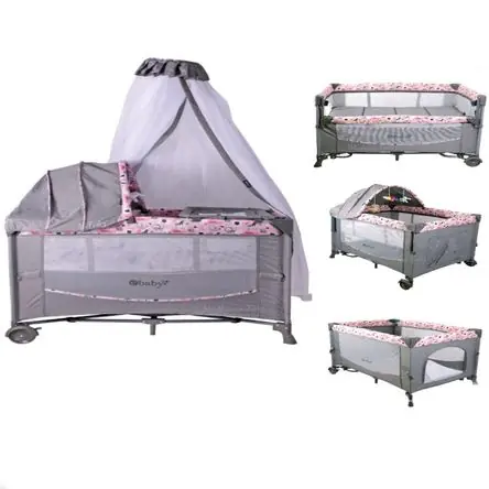 Cuna para Bebe Mecedora Corral Ebaby Funcion Colecho Rosa Prezzo Di Fabbrica