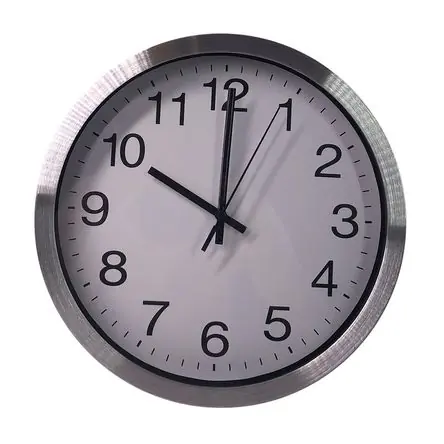 Reloj de pared Aluminio Vidrio 25.2cm Día Orange Super Prezzo