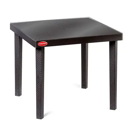 Mesa Jamaica con vidrio 85x85cm Polinplast Compra Online