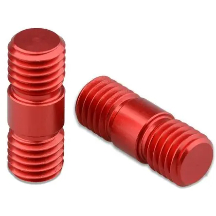 Prezzo Ridotto Conector de Varilla de 15mm CAMVATE con Roscas M12 (Rojo, Paquete de 2) - Construcción de Aluminio A