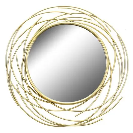 Promozione Esclusiva Espejo Sol Dorado 60 Cm Metal