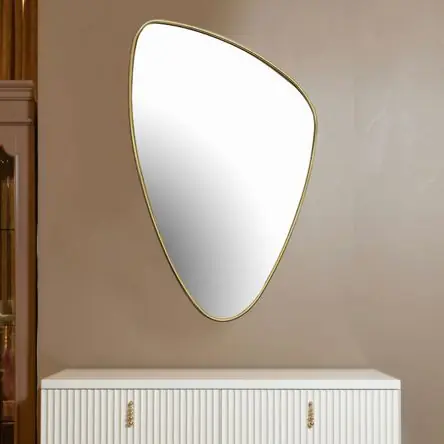 All’Ingrosso Espejo Irregular 50 Cm Dorado Metal