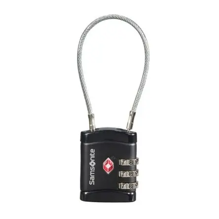 Candado Cablelock 3 Dial Tsa Global Ta Black Popolare