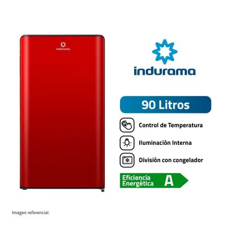 Frigobar Indurama 90L RI-109R Defrost Rojo Economico