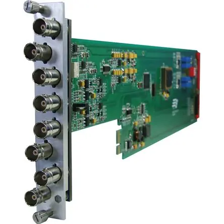 Amplificador de Distribución de Video Gra-Vue Composite BNC 1 x 7 (3RU) - Entrada Analógica, Gananci Artigianale