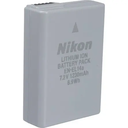 Ultime Pezzi Batería de Litio-Ion Recargable Nikon EN-EL14a (7.2V, 1230mAh) - Batería de Repuesto o Suplementaria