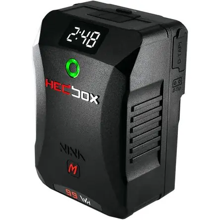 Batería Mini Hedbox NINA M 99.2Wh V-Mount - 16.8V, 15A, 2 D-Tap, USB-A/C, Pantalla OLED, Certificaci Direttamente Dal Produttore