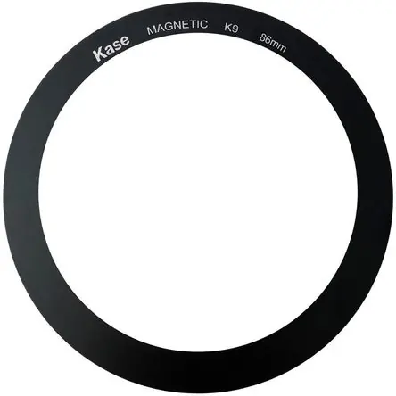 Professionale Anillo Adaptador Magnético Kase K9 (86mm) - Soporta Filtros Magnéticos de 90mm y Anillos de Filtro d