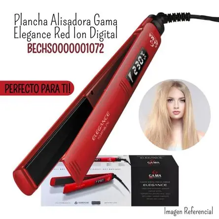 Plancha Alisadora Gama Elegance Red Ion 230°C Novità