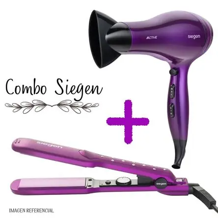 Edizione Limitata Combo Siegen Plancha Alisadora SG3540 + Secadora de Cabello SG3031