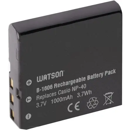 Offerta Limitata Batería de Litio Watson NP-40 (3.7V, 1000mAh) - Reemplazo para Batería Casio NP-40
