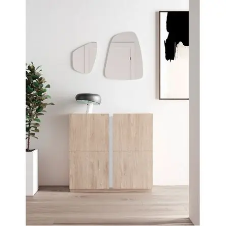 Spedizione Mondiale Zapatera Recibidor Moderno Godoy Roble/Blanco R&R MUEBLES