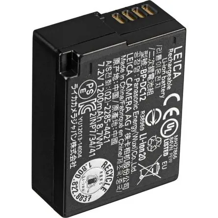 Batería de Litio Leica BP-DC 12 para Cámaras Digitales Leica Seleccionadas (7.2V, 1200mAh) - Repuest Edizione Limitata
