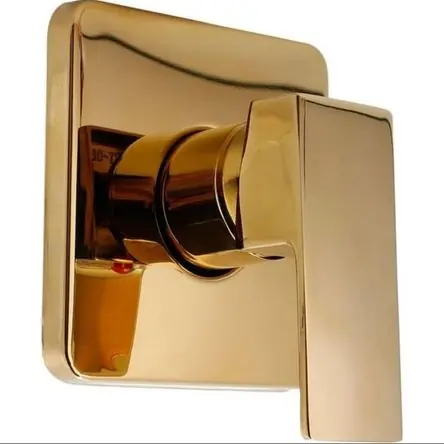 Mezcladora Ducha Monomando Bronce Macizo Dorado Oro Alta Qualità