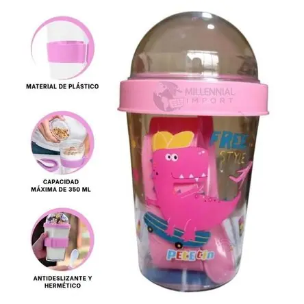 Yogurera Con Cuchara para Niña de 450 ml Prezzo Basso