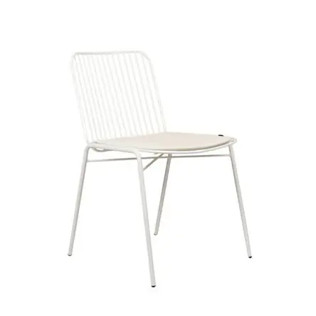 Silla Comedor de Metal Dak Blanco Premium