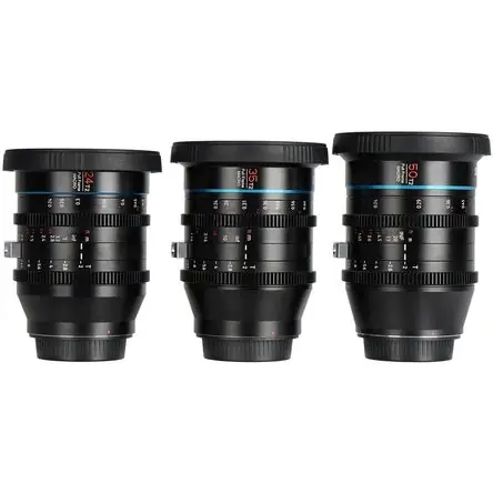 Migliore Qualità Conjunto de Lentes Macro Cine Sirui Jupiter T2 Full Frame de 24, 35 y 50mm (Montura EF)
