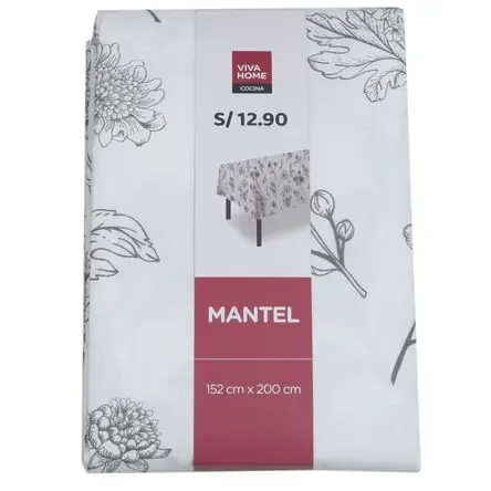 Ultima Occasione Mantel VIVA HOME Diseño2 Flowers Assort Pdq (Modelo Aleatorio)