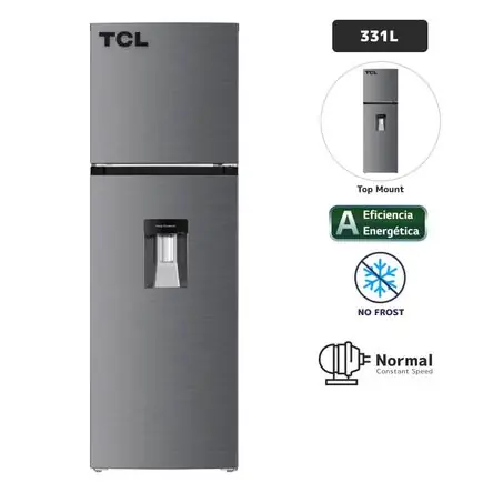 Compra Oggi Stesso Refrigeradora TCL 331L No Frost Grey Inox