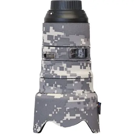 Ordine In Blocco Cubierta de Lente LensCoat para Nikon 24-70mm f/2.8E VR (Camo Digital) - Material Neopreno Resistent