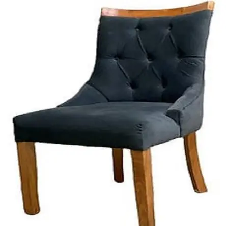 Pagamento Sicuro Silla de comedor Mobiliari Tufted Alexa Azul