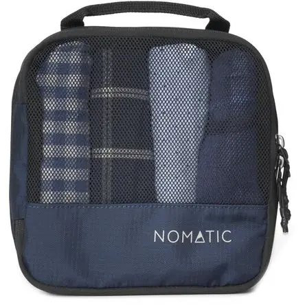 Artigianale Cubo de Empaque Nomatic (Navy, Pequeño) - Sistema de Compresión con Cremallera, Ahorra Espacio, Prof