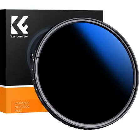 Filtro de Lente K&F Concept C-Series ND2-ND2000 (67mm, 1 a 11 Paradas) - Filtro ND Circular Variable Popolare