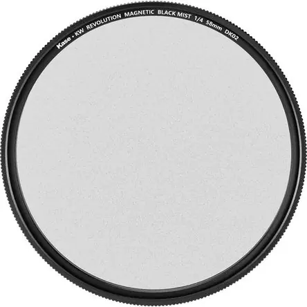 Filtro Kase Black Mist con Anillo Adaptador (58mm, Grado 1/4) - Compatible con Kase Revolution y Kas Popolare