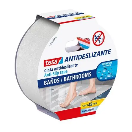 Professionale Cinta antideslizante Baños 51071 5mx48mm Transparente Tesa