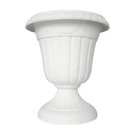 Maceta Tipo Copa Ferticorp Blanca de Plástico Irregular Juego de 2 Piezas Esclusivo